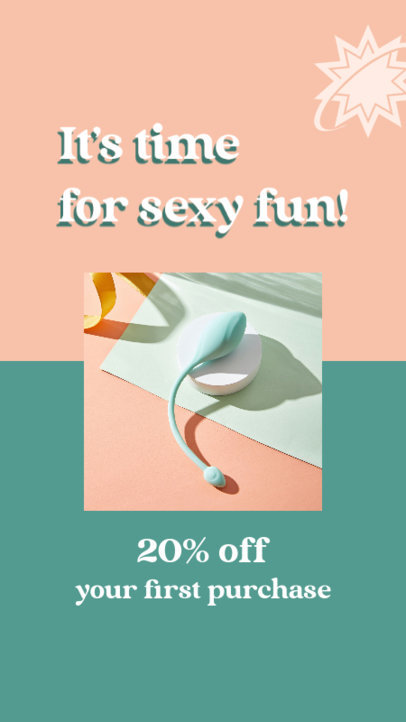 Placeit Instagram Story Template For A New Smart Sex Toy Ad