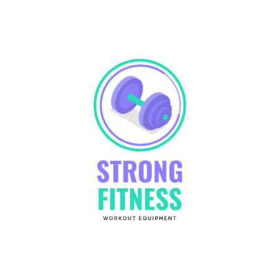 Online Logo Maker for Fitness Equipment 3903-el1