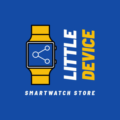 Technology Logo Maker for a Smartwatch Retailer 3907b-el1