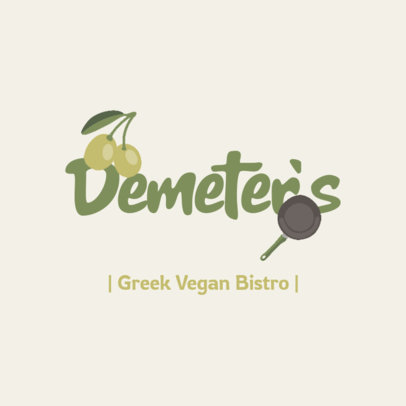 Online Logo Maker for a Vegan Restaurant 4315b
