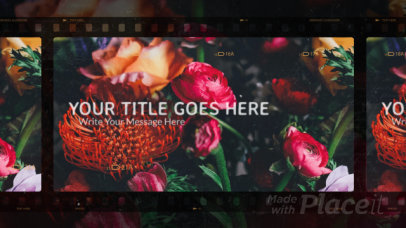 Slideshow Video Generator Featuring a Retro Film Aesthetic and a Logo Animation 2961-el1