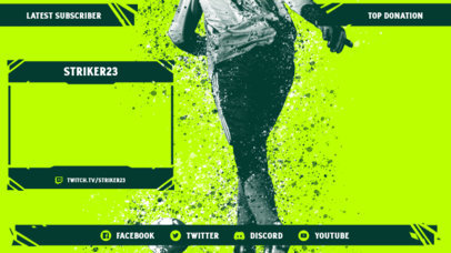 Twitch Overlay Design Creator for Soccer Streamers 3664a