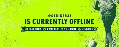 Twitch Banner Design Creator for Soccer Streamers 3664a