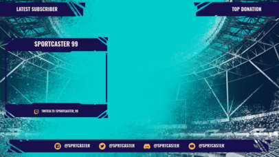 Twitch Overlay Design Template for Soccer Commentators 3664b