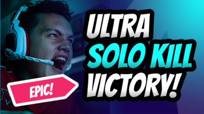 YouTube Thumbnail Maker for Gamers Featuring Bold Fonts 3953