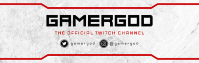 Banner Design Template for Twitch Users 596c