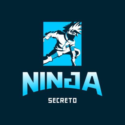 Gaming Logo Creator Featuring a Character Inspired by Kakashi From Naruto 4373h