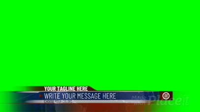 Lower Third Banner Video Maker with a News Show Aesthetic