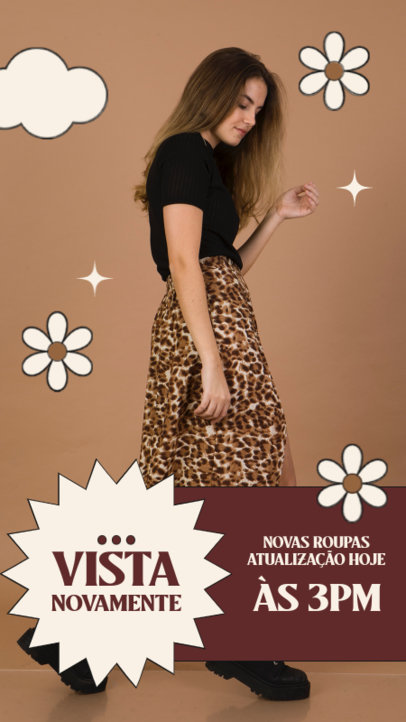 Instagram Story Generator for Clothing Shops Featuring Flower Graphics Instagram Story Generator for Clothing Shops Featuring Flower Graphics 4033b-el1