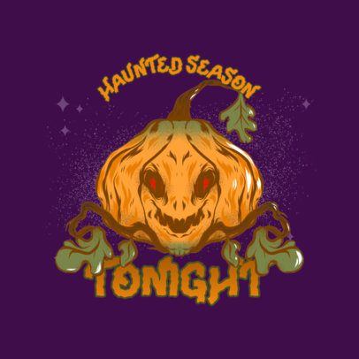 Gaming Logo Template Featuring Spooky Halloween Characters 4637