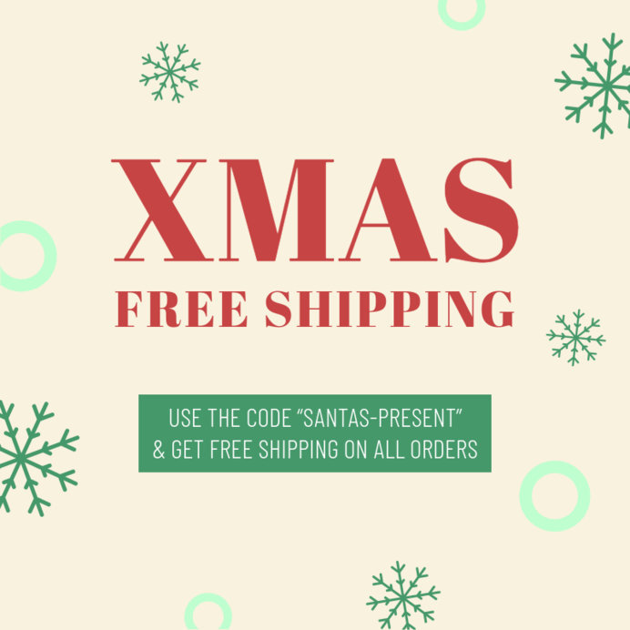 Placeit XmasThemed Ad Banner Maker with a Promo Code for Free Shipping