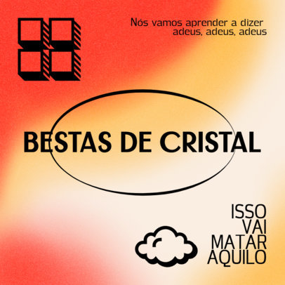 Album Cover Design Template for a Brazilian Pop Artist 4750a
