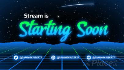 Placeit Twitch Stream Starting Soon Screen Video Maker With A 
