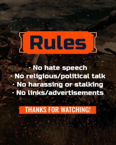 Placeit - Call of Duty-Inspired Twitch Info Panel Template for a Gaming ...