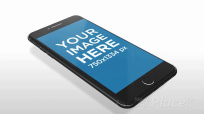 Video of a Black iPhone 7 Floating Inside a White Room a15351