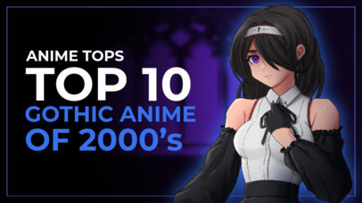 Placeit Youtube Thumbnail Design Template For A Gothic Anime Characters Ranking