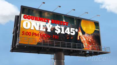 Video of an Animated Digital Billboard 5043v