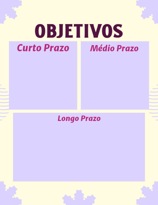 Placeit Colorful Objective Planner Generator for a Goals List