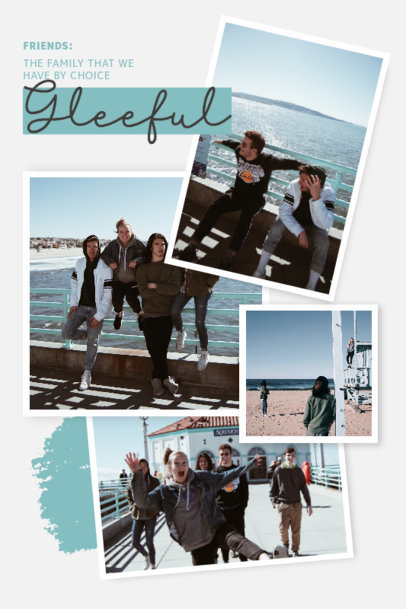 Placeit - Art Print Design Generator Featuring a Couple's Photo Collage
