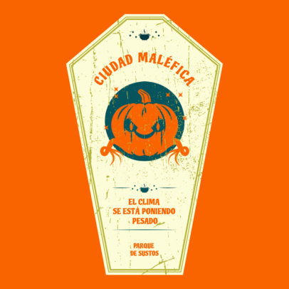 Logo Creator for a Horror Festival Featuring a Pumpkin Graphic 5414d