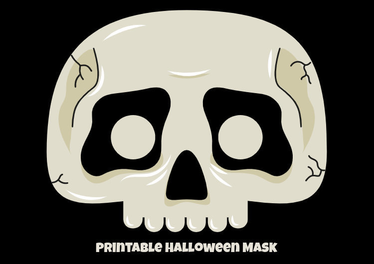 Placeit - Printable Skull Mask Design Creator for a Halloween Costume