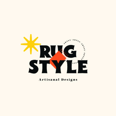 Placeit - Logo Template Featuring a Snake Graphic for an Artisanal Rugs ...