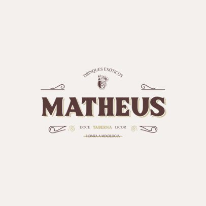 Logo Template for an Exotic Drinks Bar 5683e-el1
