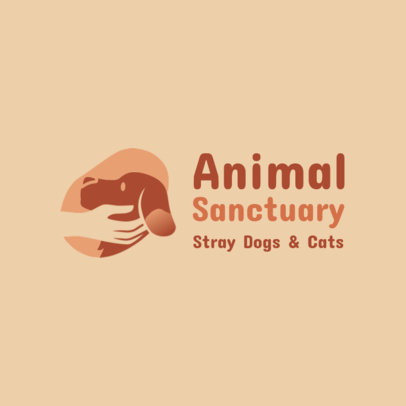 Online Logo Maker with a Dog Graphic for an Animal Sanctuary 5472b
