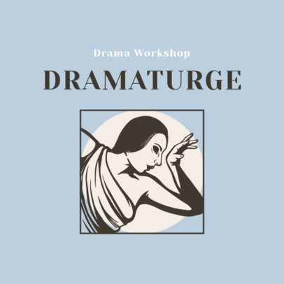 Educational Logo Creator for a Drama Workshop 5554b