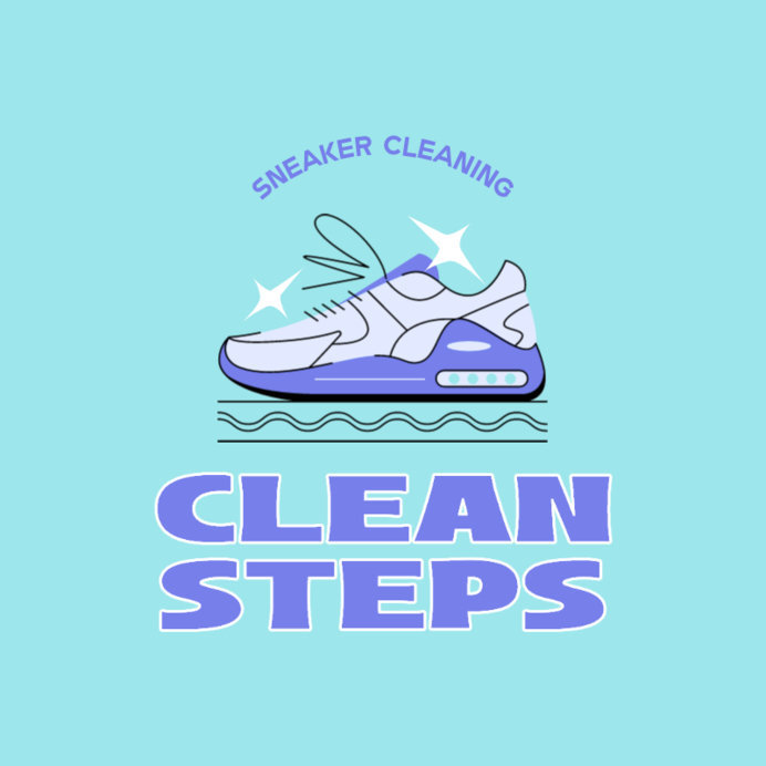 Placeit Logo Template for a Sneaker Cleaning Business Featuring