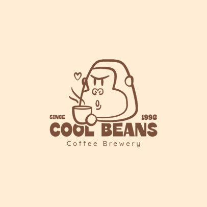 Coffee Brewery Logo Maker with a Gorilla Face Illustration 5947e