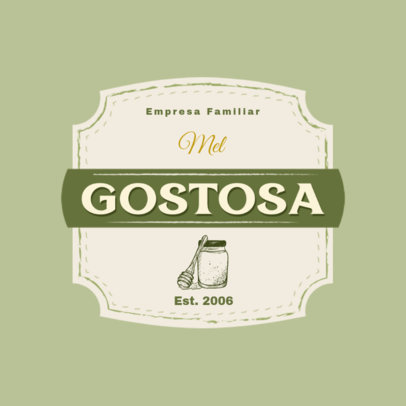 Honey-Themed Logo Maker for a Beekeeping Farm