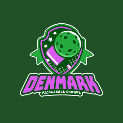 Logo Maker with a Customizable Emblem for a Pickleball Team 5674A