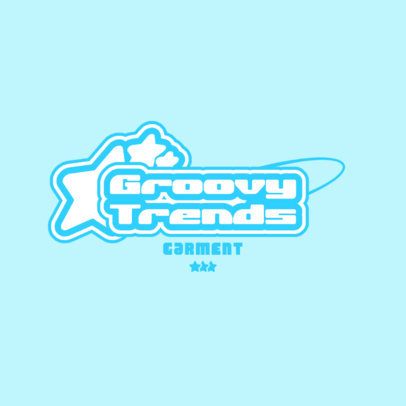 Y2K-Themed Logo Maker for a Clothing Brand 5686