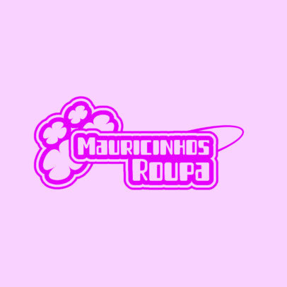Logo Template for an Apparel Shop Featuring a 00s Style 5686g