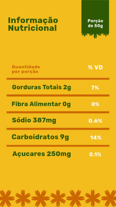 Nutrition Facts Label Maker Design Templates | T-Shirts, Insta Stories ...