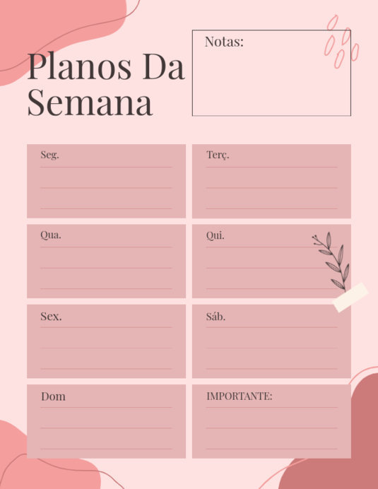 Placeit Minimalist Planner Generator Featuring a Weekly Calendar