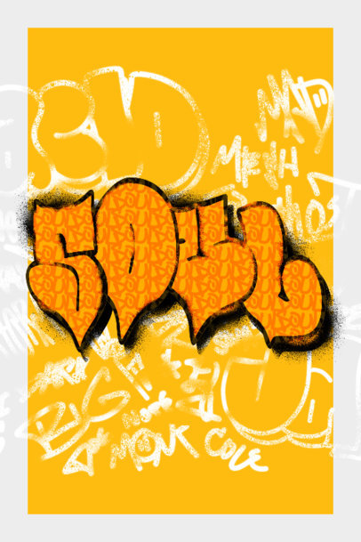 Placeit - Art Print Maker With Colorful Graffiti Letters
