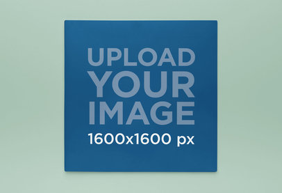 Mockup of a Vinyl Album Cover Placed on a Customizable Surface m33285