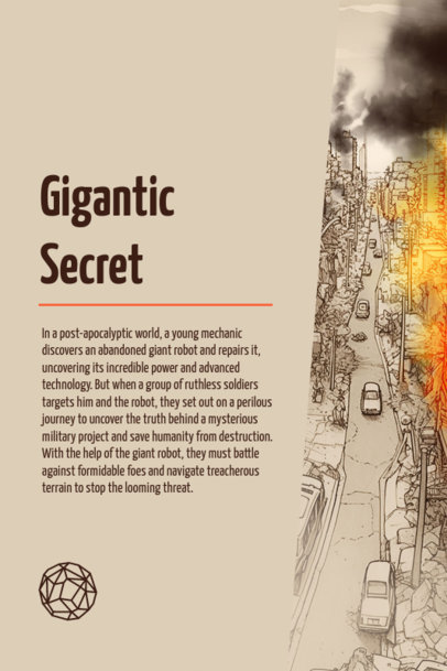 Placeit AI Generated Manga Cover Template for an Adventure Story