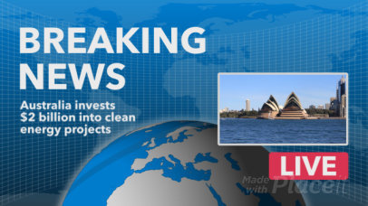 Placeit AI Generated Intro Video Maker Featuring a Breaking News Theme