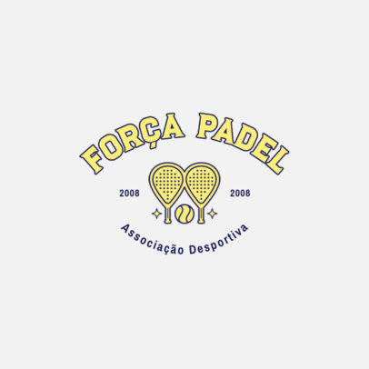Placeit - Professional Padel Club Logo Template