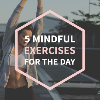 Social Media Post Template for Fitness Tips