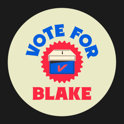 Placeit - T-Shirt Design Maker Featuring an Illustrated Ballot Box for ...