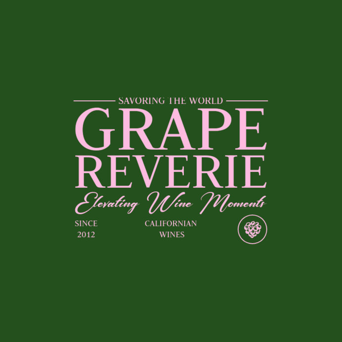 Placeit Typography Logo Generator for a Californian Wine Brand