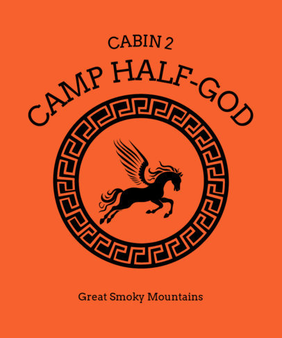 Placeit - T-Shirt Design Maker Featuring Graphics Inspired by Camp Half ...