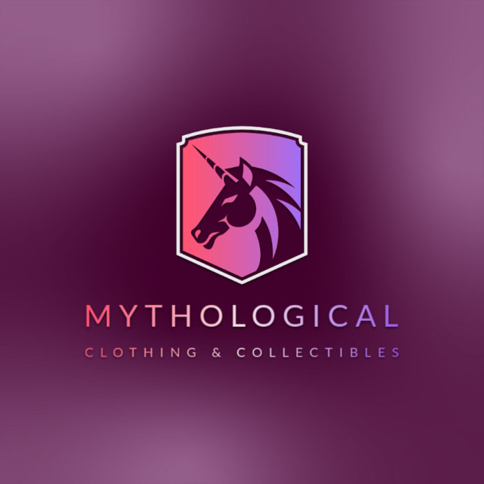 Placeit Logo Maker With a Unicorn Graphic for a Fantasy Clothing Brand