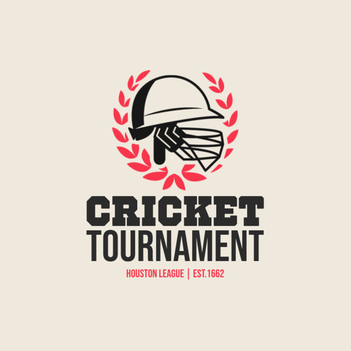 Placeit Cricket Championship Logo Template with a Helmet Graphic