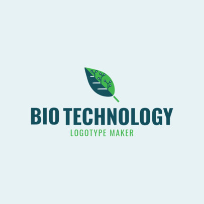 Custom Logo Maker for Biotechnology Company with Tech Icons 1172e