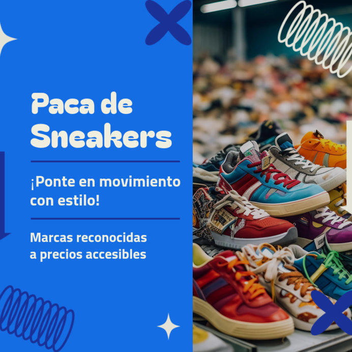 Placeit - Instagram Post Template to Promote a Sneakers' Thrifting Shop
